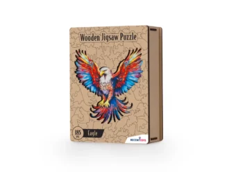 Wooden jigsaw puzzle eagle