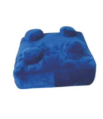 Cuddly Brick Pillow Blue -Square