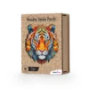 Wooden jigsaw tiger
