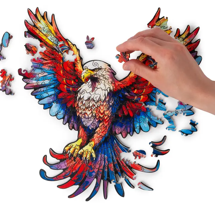 Wooden jigsaw puzzle eagle - Image 3