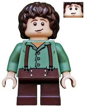 Lego Frodo Baggins - Sand Green Shirt Minifigure (lor002)