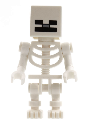 Lego Skeleton, Minecraft Minifigure (min011)