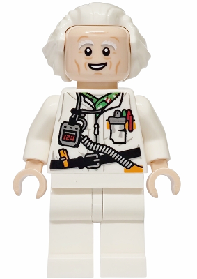 Lego Doc Brown - Long Hair, Tool Belt Minifigure (sc139)