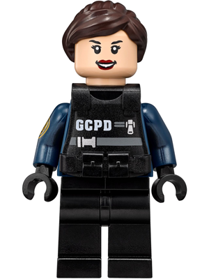 Lego GCPD Officer, SWAT Gear, Female Minifigure (sh0416)