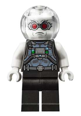 Lego Mr. Freeze, Pearl Dark Gray Minifigure (sh0662)
