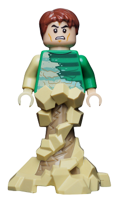 Lego Sandman - Green Outfit, Swirling Base Minifigure (sh0685)