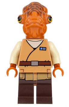 Lego Admiral Ackbar - Medium Nougat Robe Minifigure (sw0719)