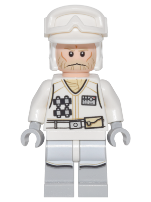 Lego Hoth Rebel Trooper White Uniform (Tan Beard, without Backpack) Minifigure (sw0765)