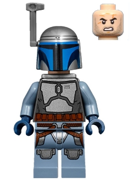 Lego Jango Fett - Light Nougat Head, Angry Minifigure (sw0845)