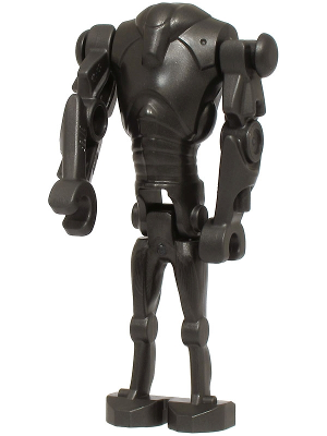 Lego Super Battle Droid - Pearl Dark Gray, Narrow Head, Chest Light Indent Minifigure (sw1321)