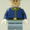 Lego Cavalry Soldier - Brown Eyebrows, Stubble Minifigure (tlr020)