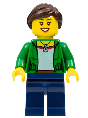 Lego Camper - Female, Dark Blue Legs Minifigure (twn260)